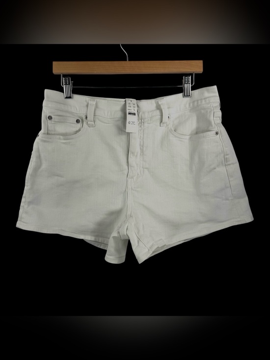 J.Crew Pants - J.Crew High rise white denim shorts relaxed classic preppy stretch sz 30